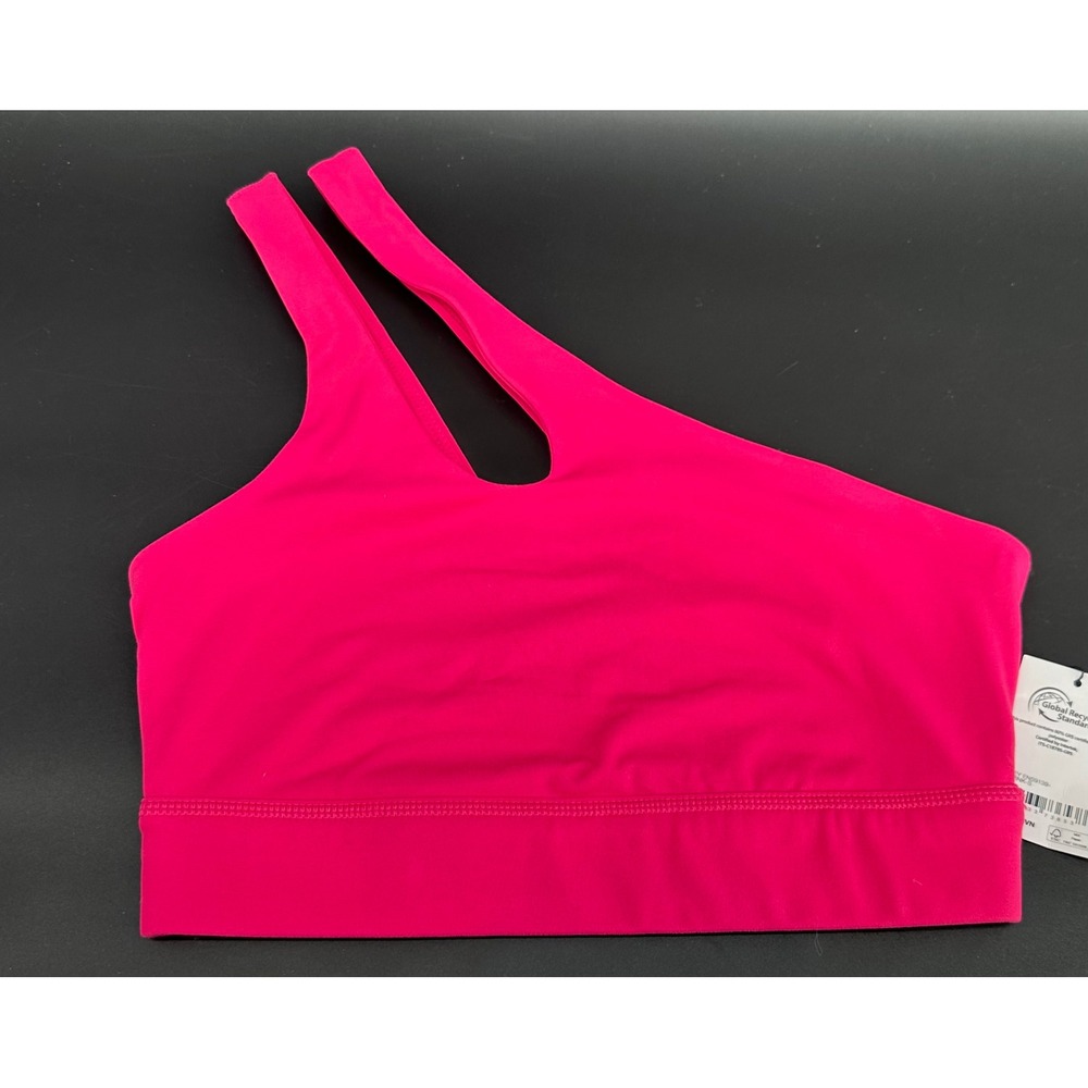 The Drop‎ Women's Kelsey One-Shoulder Stretch Cutout Sports Bra Sz Small